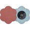 Pferd COMBIDISC CONTOUR Abrasive Disc, 2-3/8'' Dia, Type CDR, 180 Grit, Aluminum oxide 42428 - alternate 1